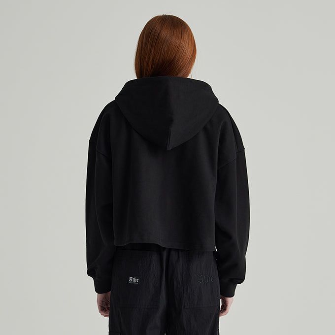 BLACK EDGE LOGO HOOD ZIP-UP