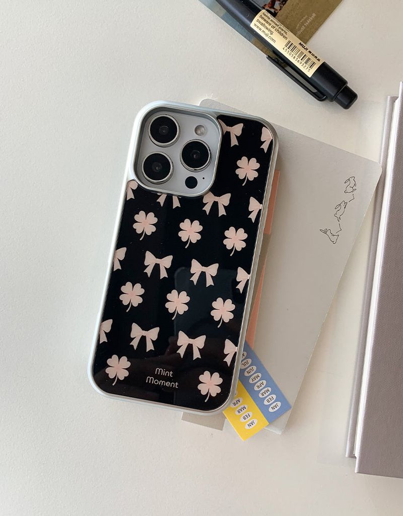 [MADE]ミッドナイト シルバーエポキシバンパー iPhoneケース