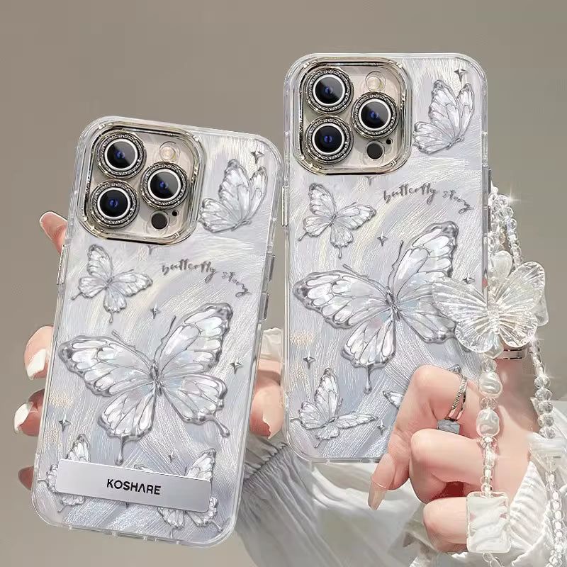 CLAIT AOUF(クレイト アウフ)の「iPhone 16 Pro Max ドリーミーバタフライスマホケース(スマホグッズ/小物)」