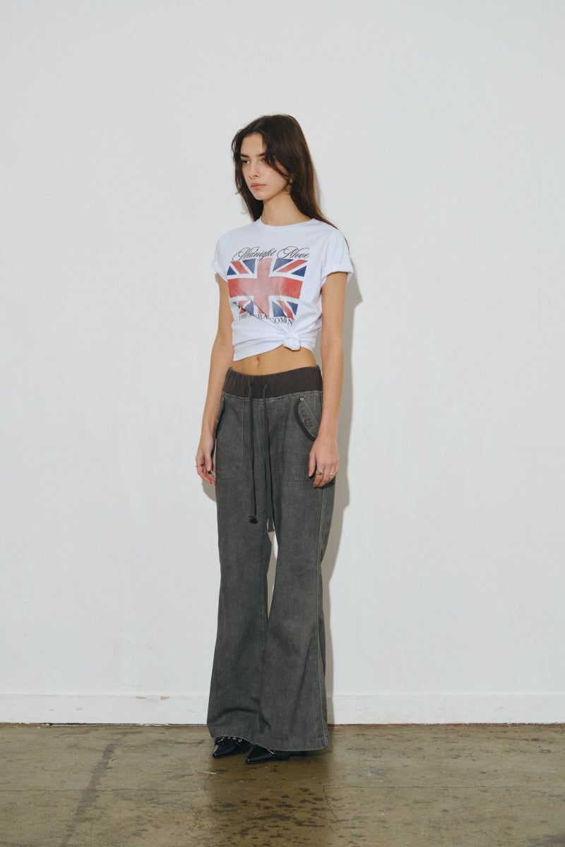 ag cotton pants (dark grey)