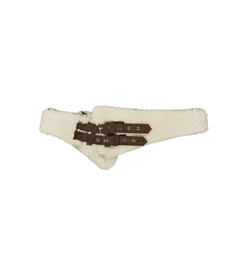 Detachable Fur Shearling Jacket / Stone Brown