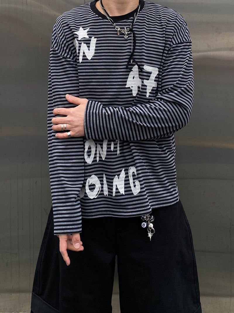 SSROOM（エスエスルーム）の「INNERZ Pigment Stripe long-sleeved shirt 3C（Tops）」