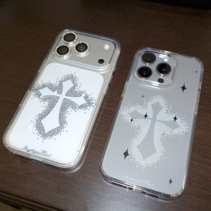 dot cross phone [white]
