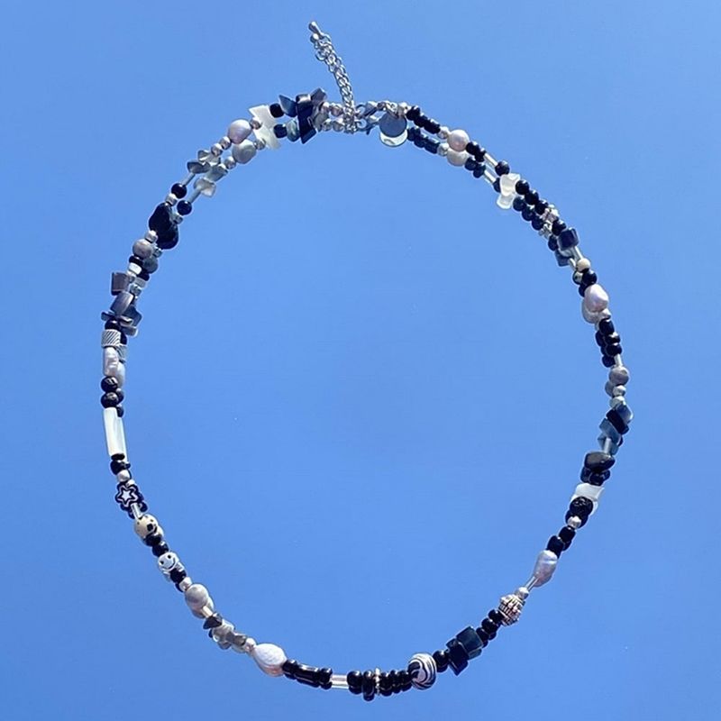 RUNDS(ランド)の「black gemstone necklace(Accessories)」