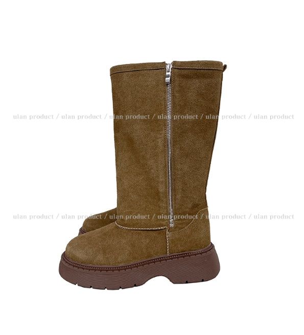Maxi zip up long ugg boots