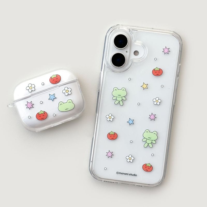 [Gel-hard] Frog tomato Phone case (only case)