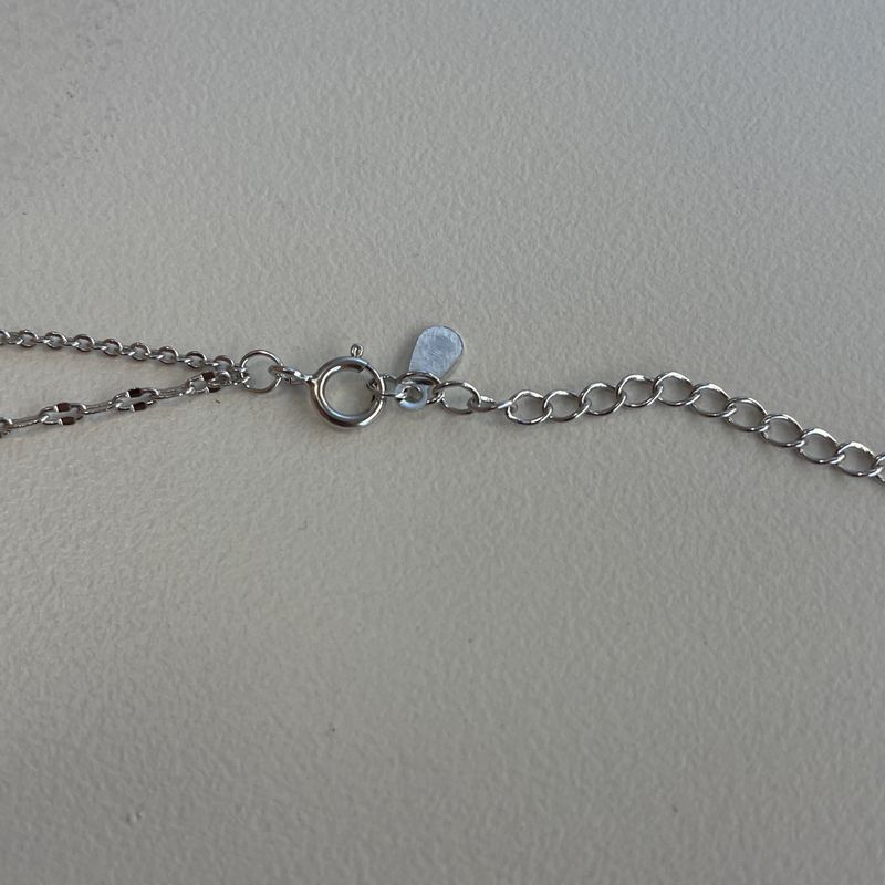 butterfly layered necklace (925silver)