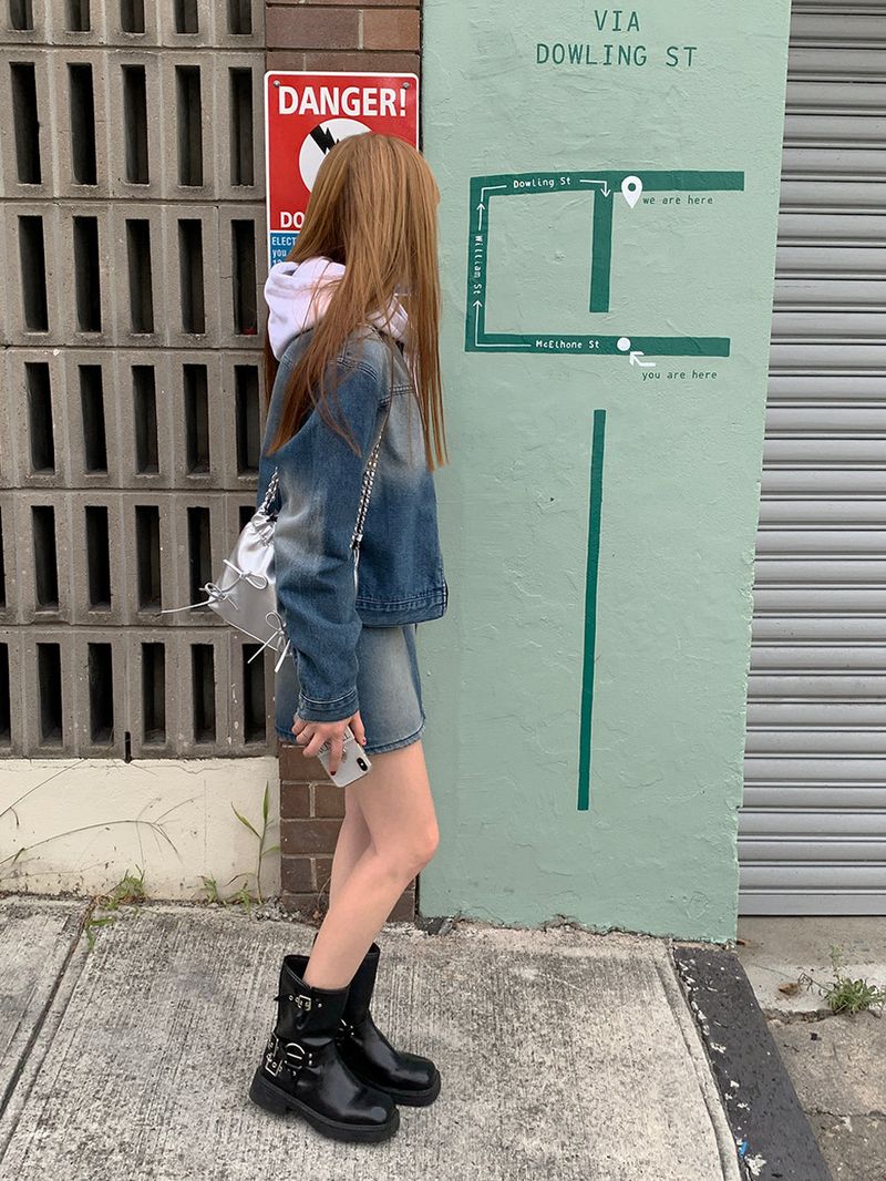 [MADE] Dune Y2K denim mini skirt