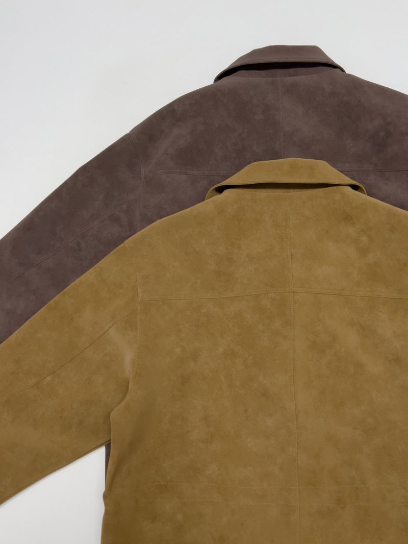 Nubuck String Overfit Leather Jacket