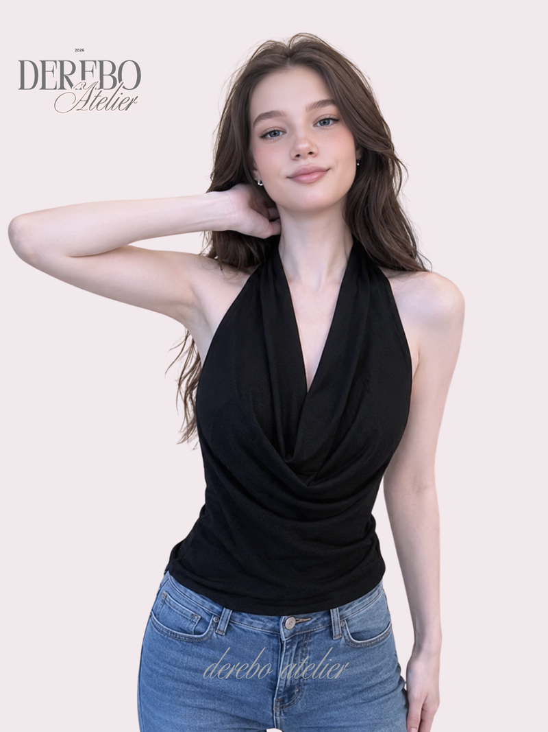 dereborujo（ドレボルゾー）の「muse soft halter sleeveless top（Tops）」