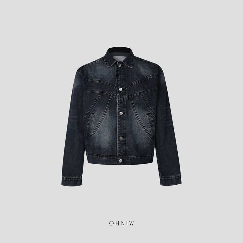 Sculp Crop Western Denim Jacket (No.848)