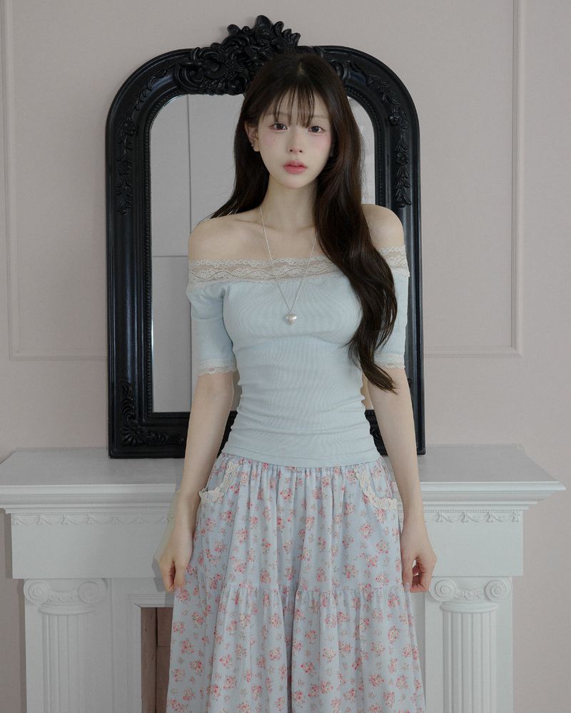 [MADE] Blair Lace Off-Shoulder Top