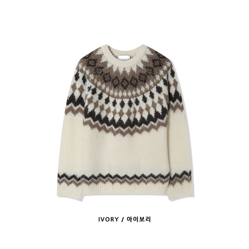 Mohair Nordic knit (4color)