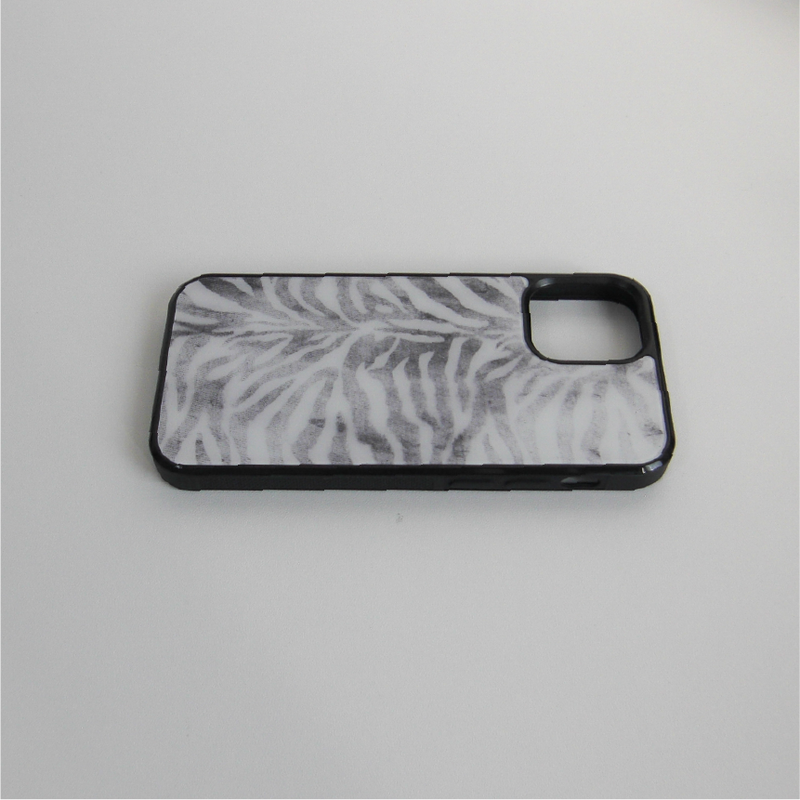 [MADE] zebra glass bumper case (gray)