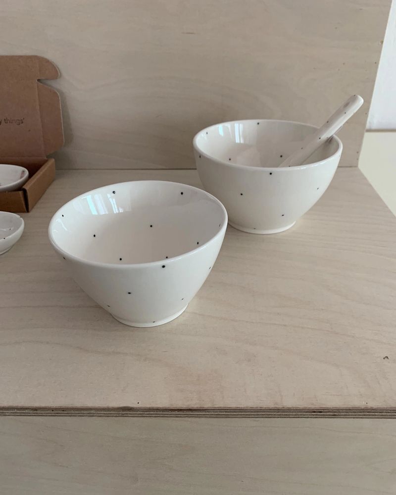 nutceramic（ナットセラミック）の「[set] nut mini dot rice bowl + soup bowl（Tableware/Kitchen Goods）」
