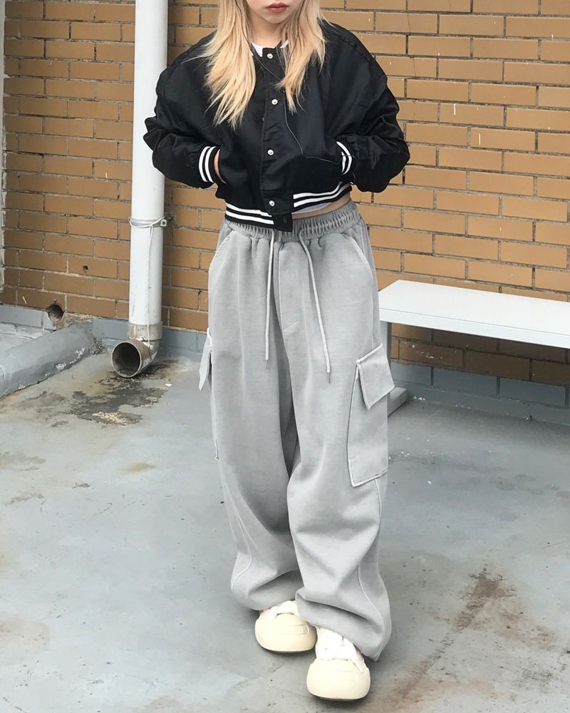 Daily Hip Crop Varsity Jacket