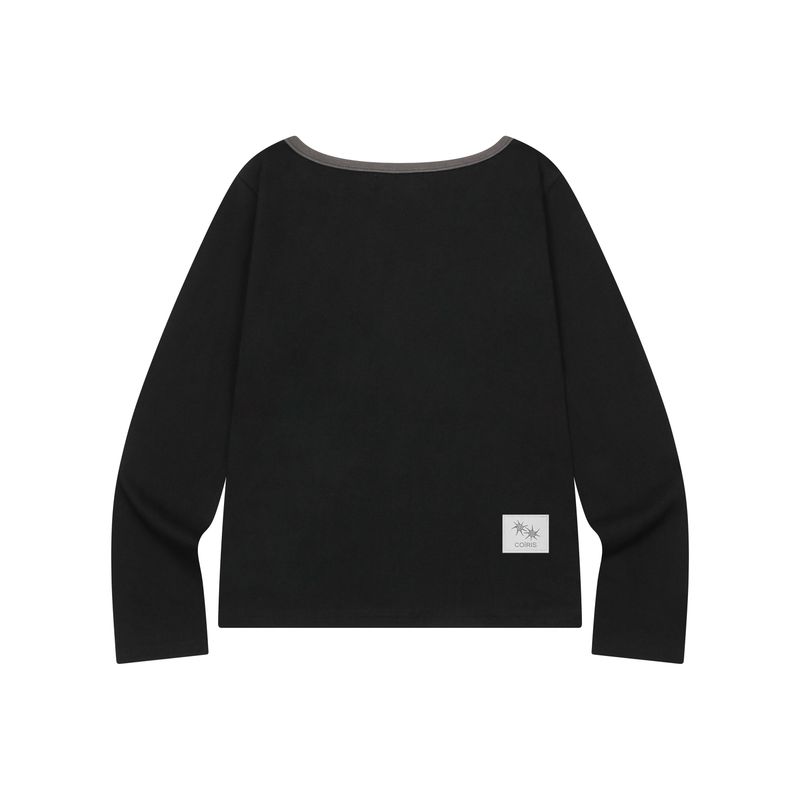 SOLUNA ONE SHOULDER LONG SLEEVE T (2COLOR)