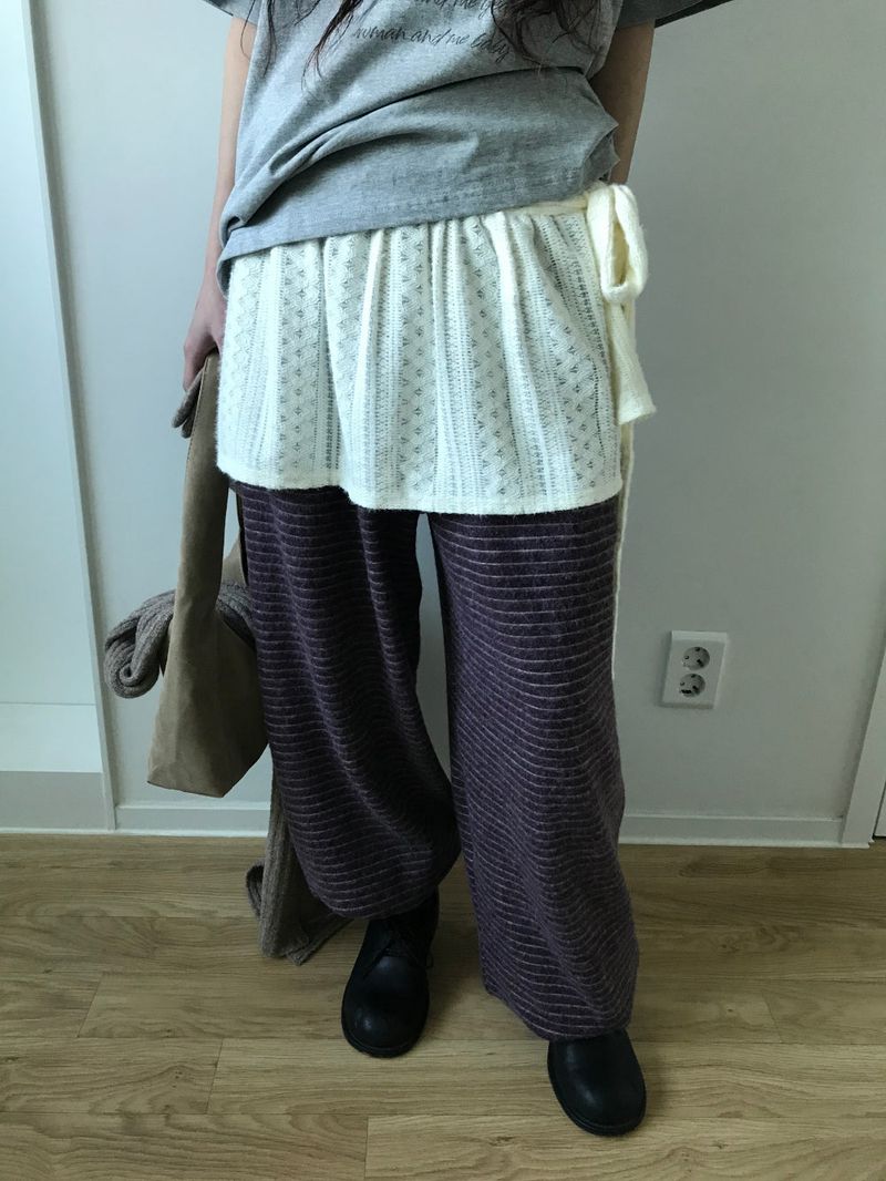 Seine Crochet Knit Wrap Skirt (2 Colors)