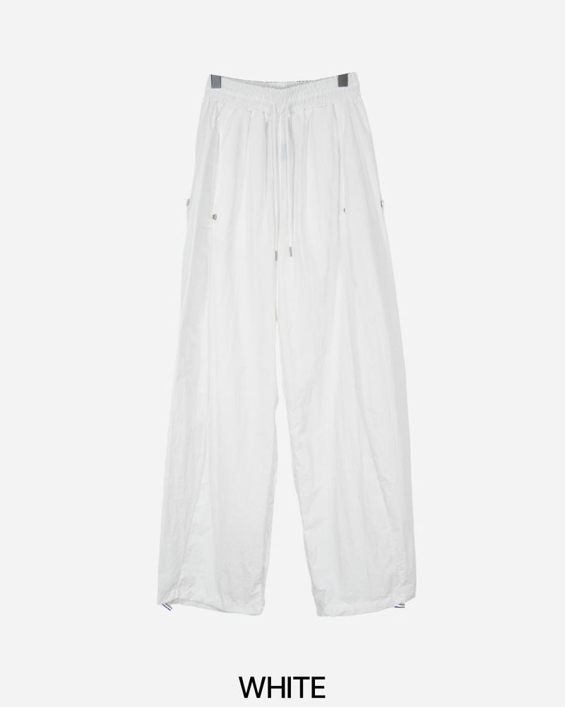 Side Snap Nylon Balloon Pants