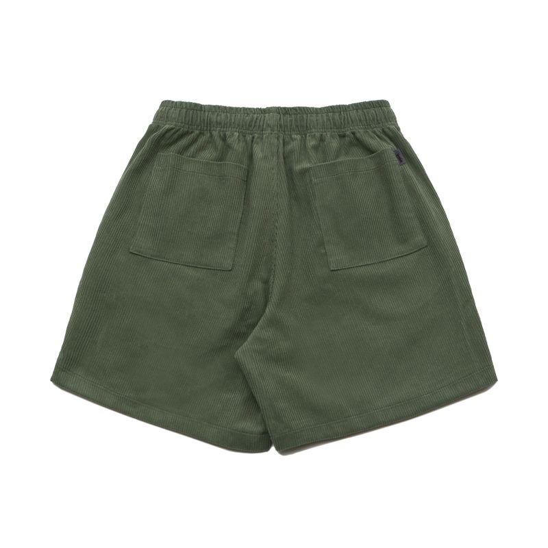 CORDUROY LOGO HALF PANTS LIGHT KHAKI