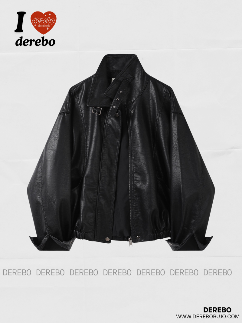 Czech Rider Zip-Up Leather Jacket