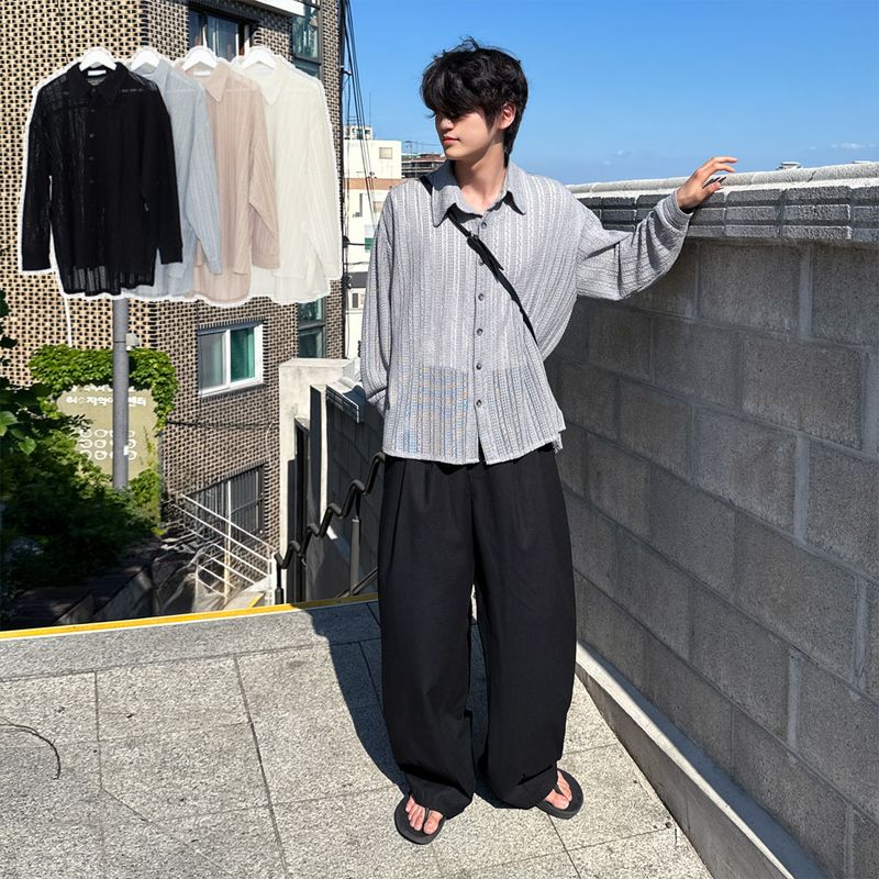 SCENERITY（シナリティ）の「Net overfit collar shirt（Tops）」