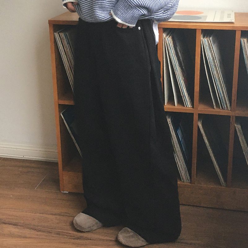 [MADE] Kino Corduroy Side Folding Pintuck Pants