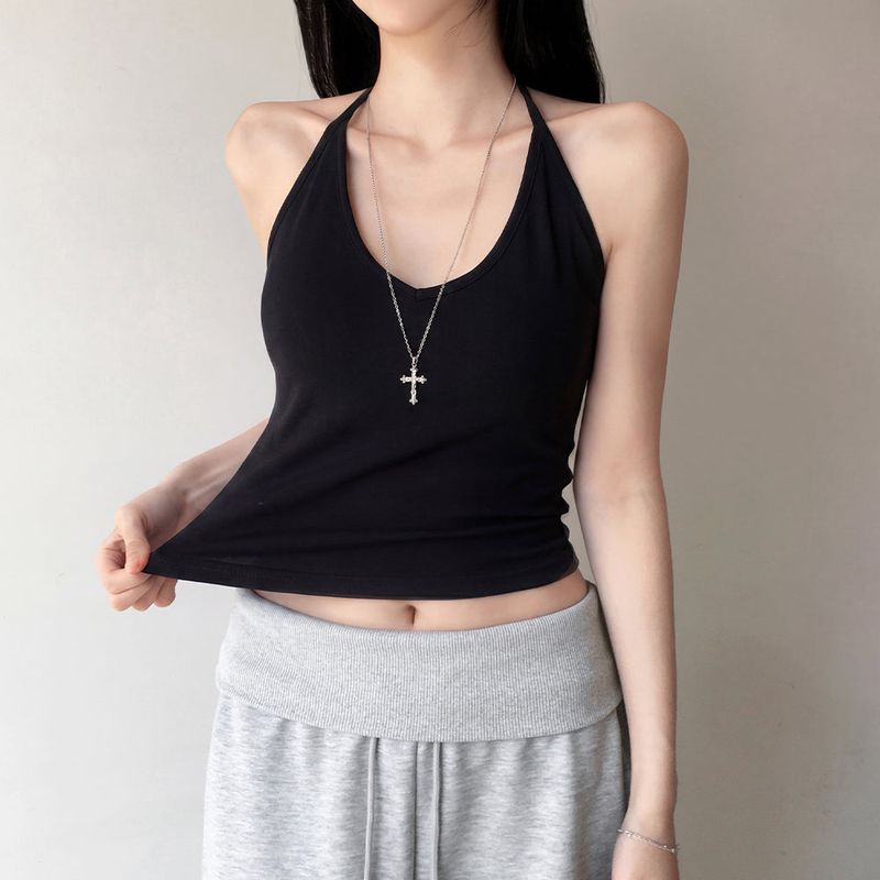 Eron Halter Neck Strap Tank Top