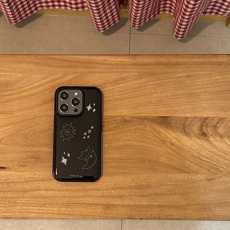 [made] sun, moon, star black ver. (epoxy bumper case)