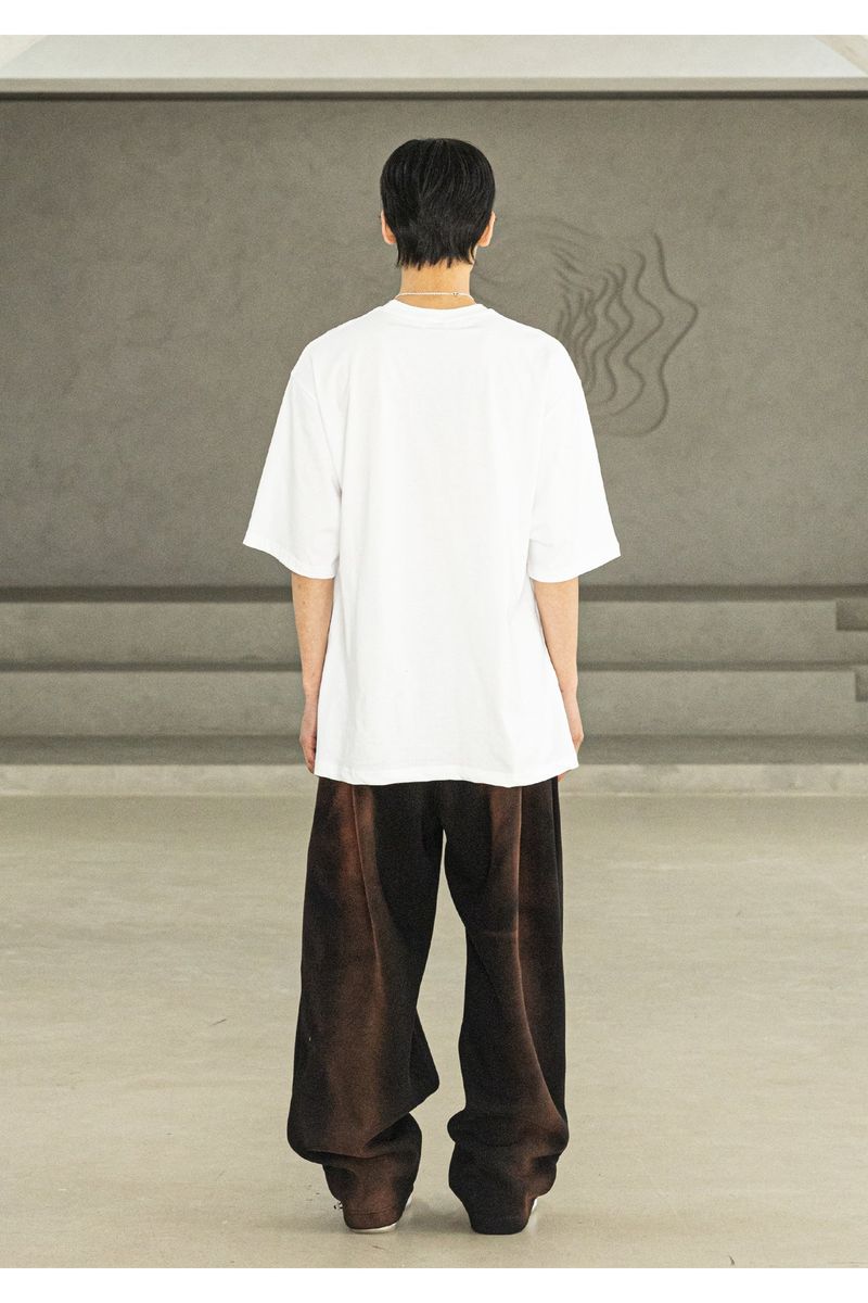 WASHED FOUR TUCK PLEATS BALLOON TRAINING PANTS MSFTP002-BK