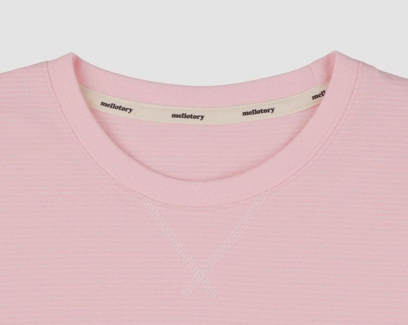 SOFT STRIPED T-SHIRT (PINK)