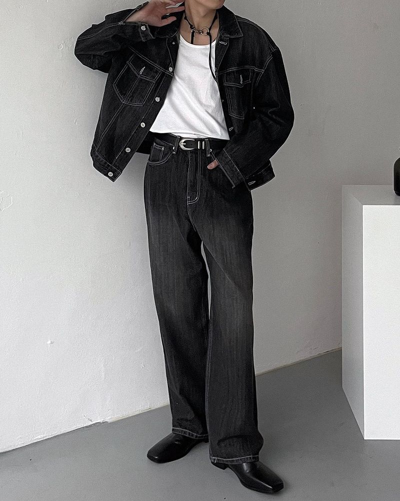 MG722 Rain Fabric Washed Jacket (2 colors)