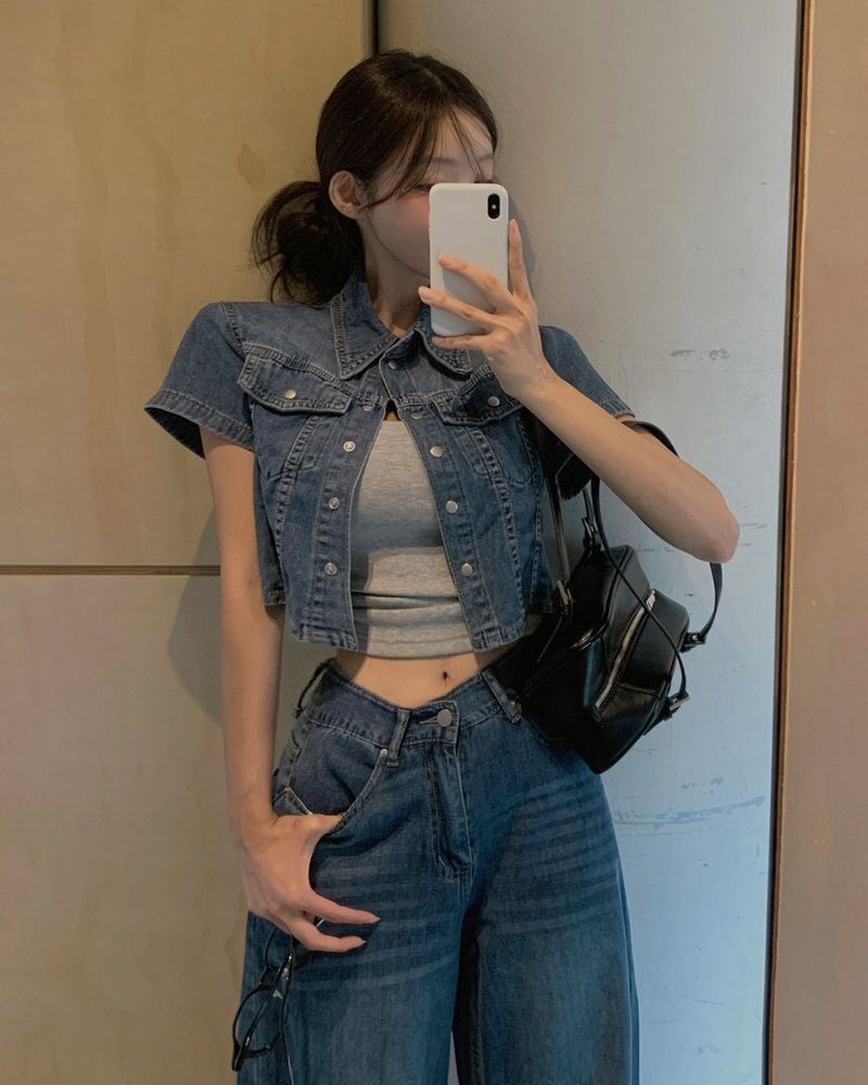 MAYBINS(メイビンス)の「Giden denim shirt & pants set(Setup)」