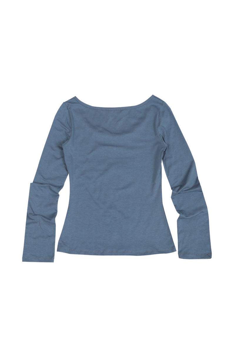 LACE FRAME T-SHIRT #BLUE