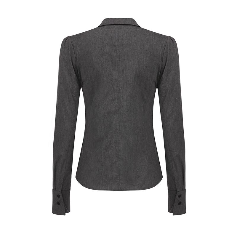 Necktie Chain Shirt - CHARCOAL