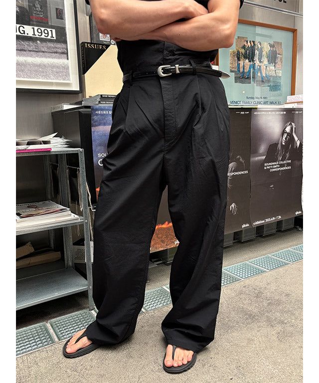2025 Nylon semi wide pants(4color)