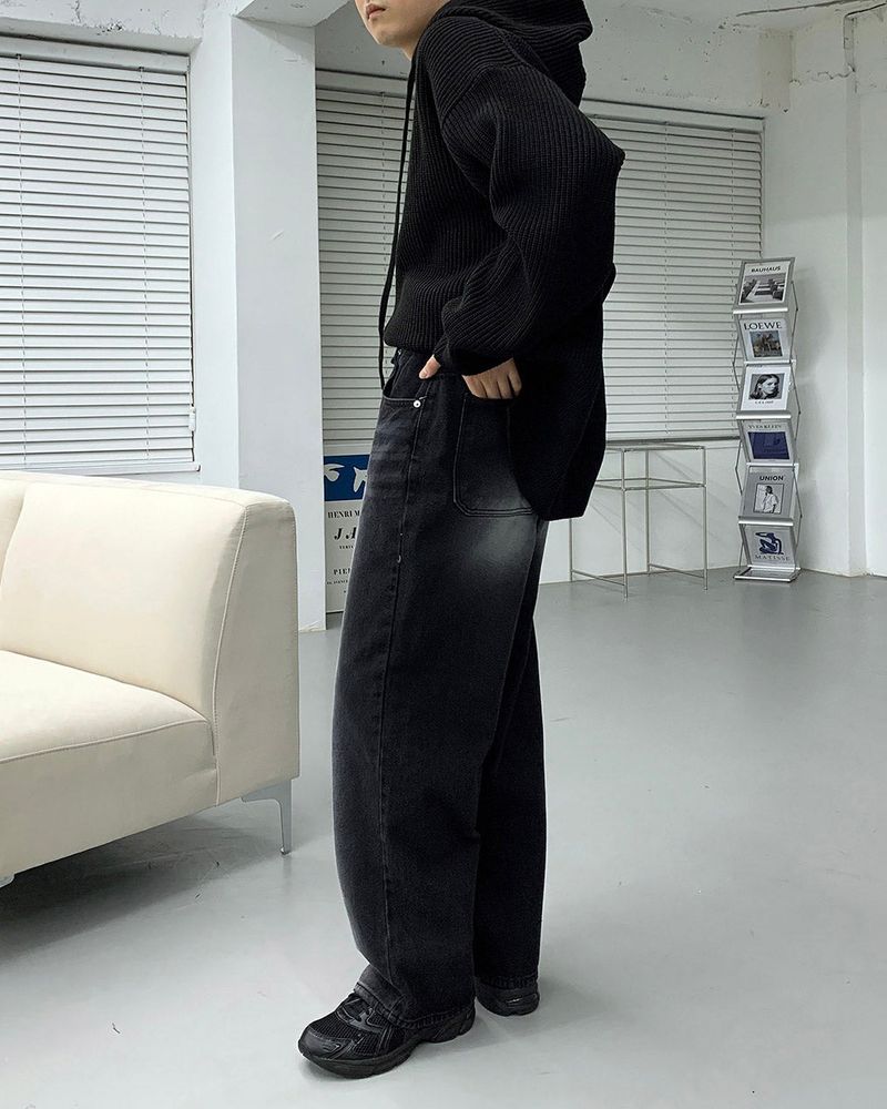TR2428 Highlight Black Jeans