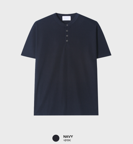 Look Lachief Standard Henry Neck Ribbed Short Sleeve