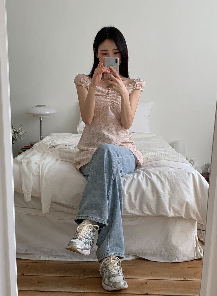 Cool Straight Denim Wide Pants (2color)