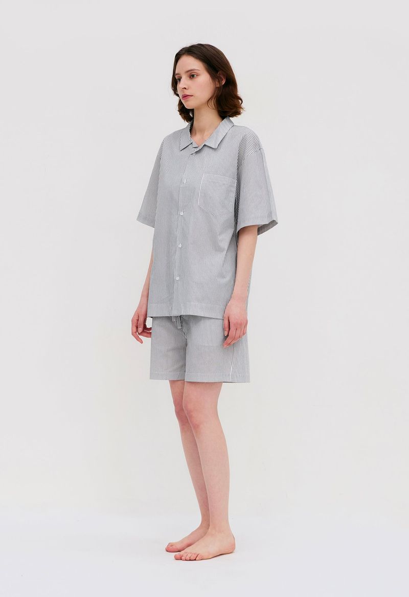 Stay Stripe Pajamas Short Set (3 Colors)