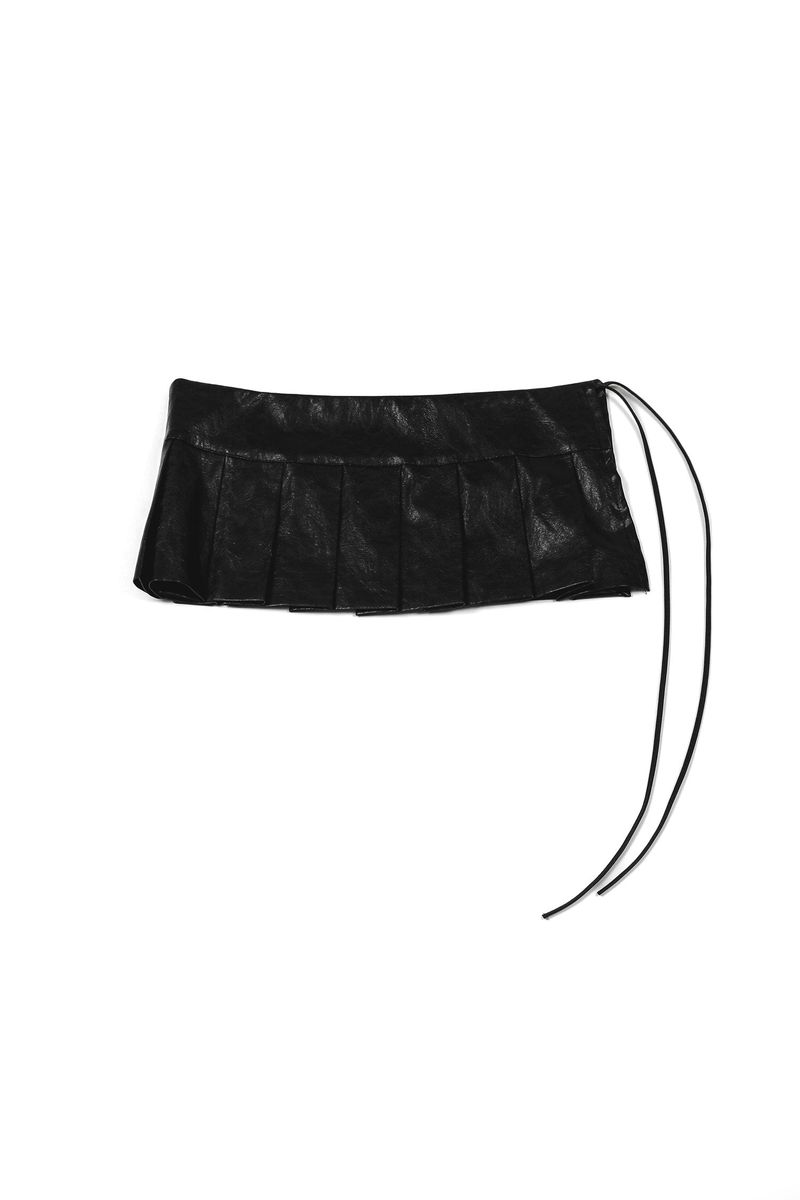 POPPALS（ポップパルズ）の「Leather Skirt Belt [Black]（Skirts）」