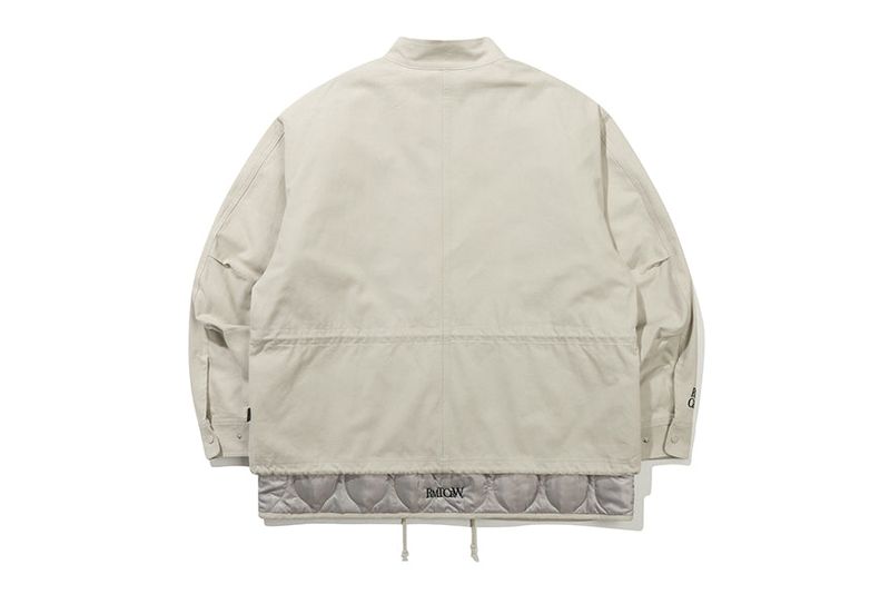 RECENT LOGO M65 PARKA_LIGHT GREY