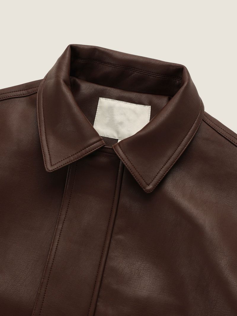 Base Leather Blouson (2color)