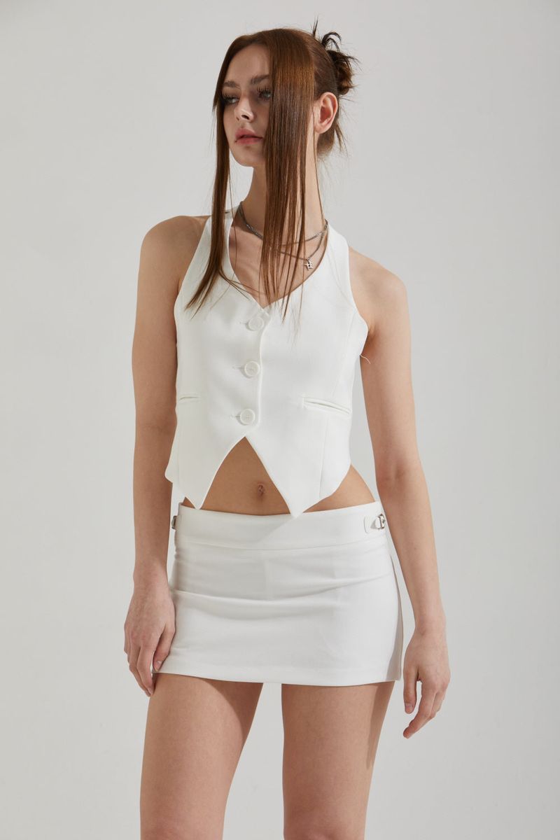 STRAP MINI SKIRT