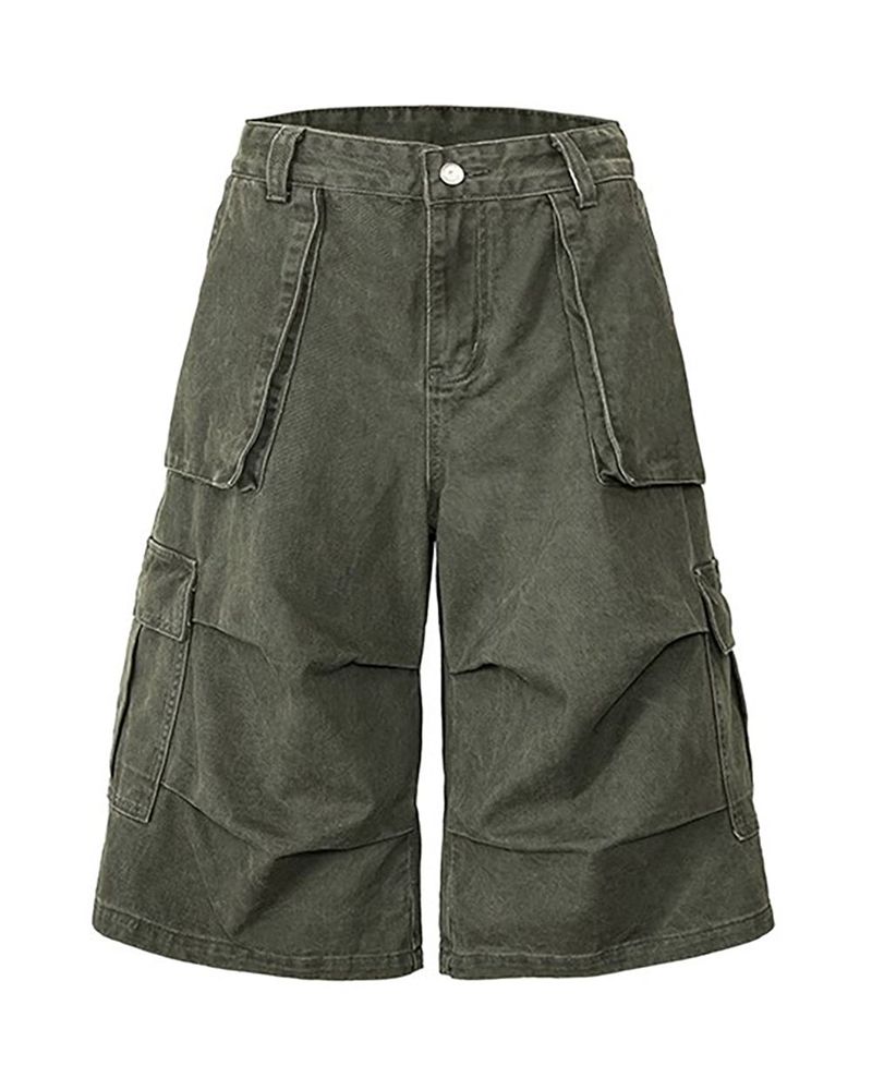 RUBINE 7‑PART CARGO BERMUDA PANTS