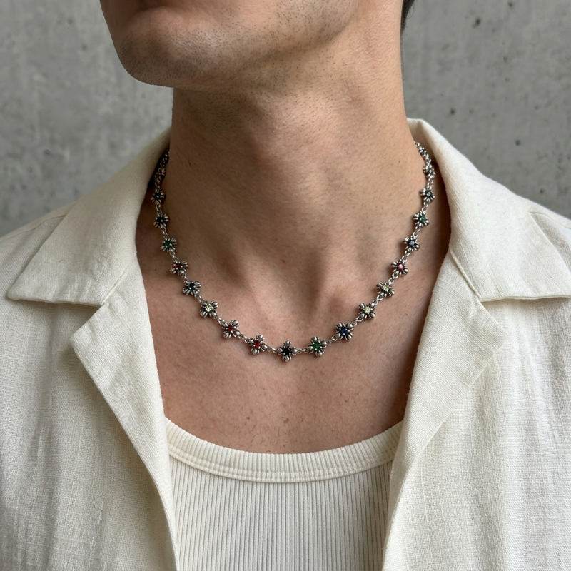 FADE MEET（フェードミート）の「Rainbow Bloom Necklace（Accessories）」
