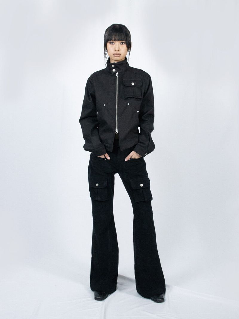 FULLOFSSUN（フルオブサン）の「Circle Denim Jacket (Black)（Jackets/Outerwear）」