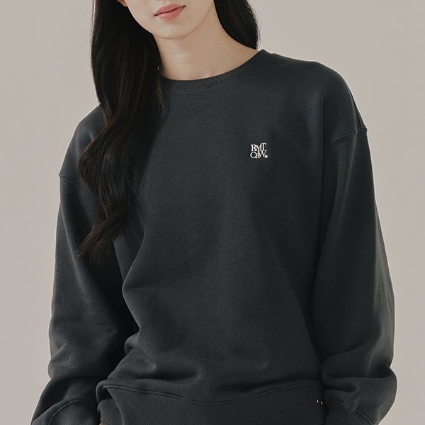 ROMANTIC CROWN(ロマンティッククラウン)の「RMTCRW LABEL SWEAT SHIRT_CHARCOAL(Tops)」