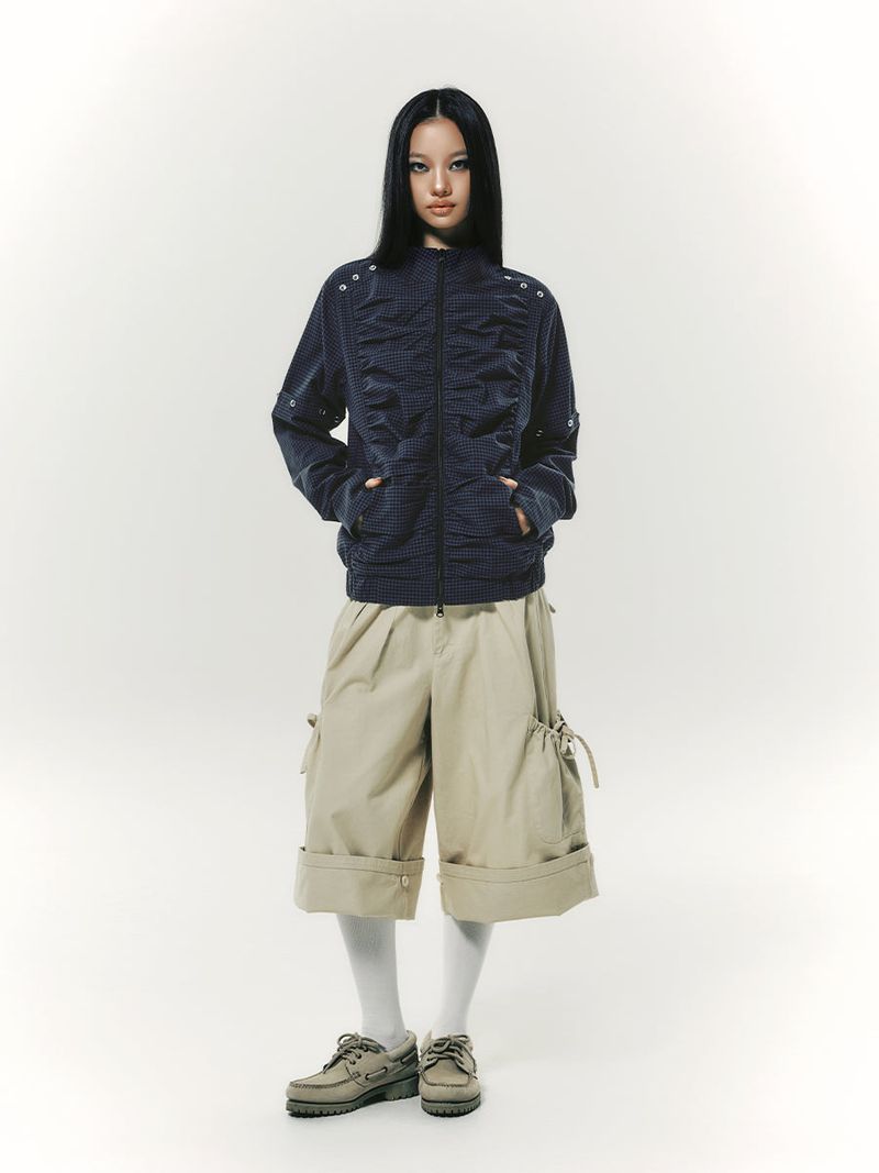 2-WAY BUTTON ARM JK NAVY