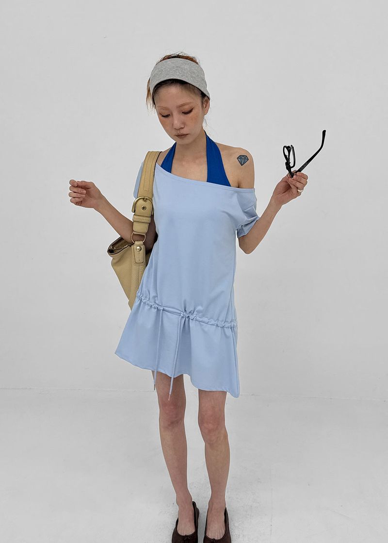 BLACKUP（ブラックアップ）の「[MADE] Heyti String Off-Shoulder Mini Dress（Dresses）」